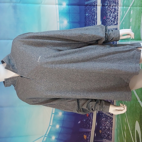 Chaps Sport Heather Grey Quarter Zip Pullover Light Jacket 2X XXL - Picture 2 of 8
